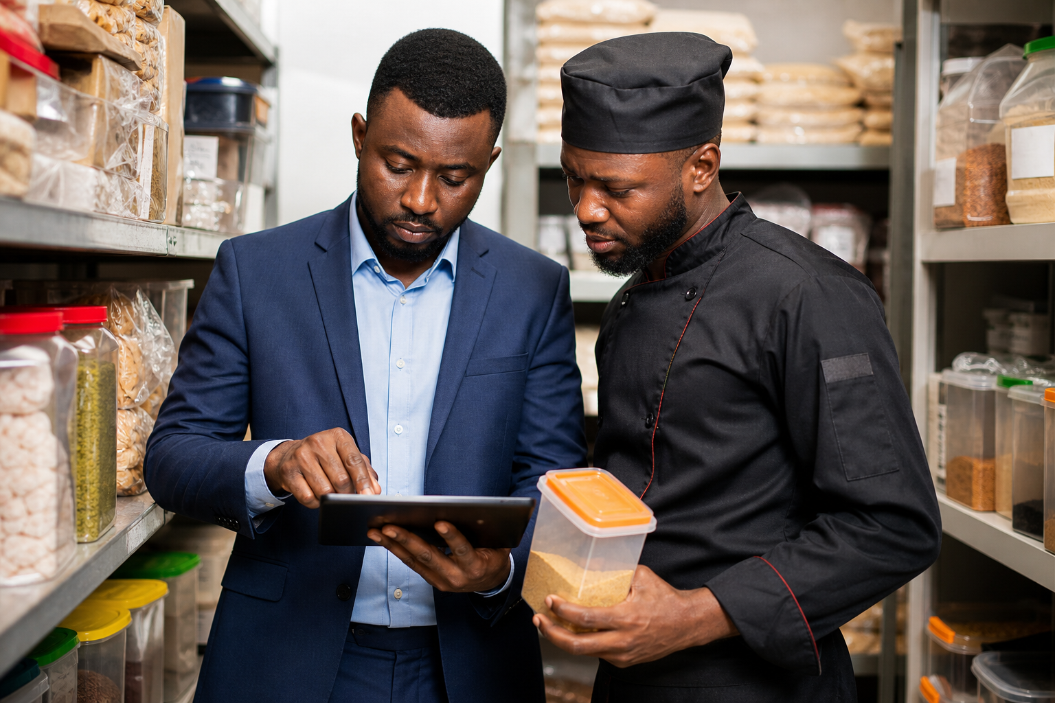 Gestion des stocks restaurant avec tablette pour réduire les pertes alimentaires